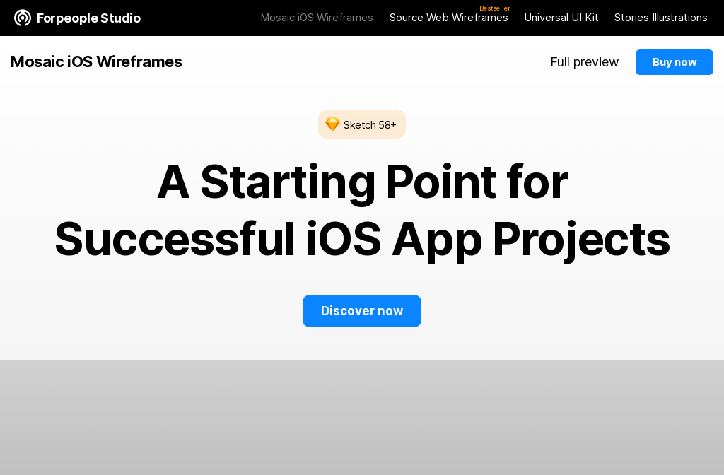 Wireframes idea #77: iOS Wireframe and Design Starter Kit for Sketch